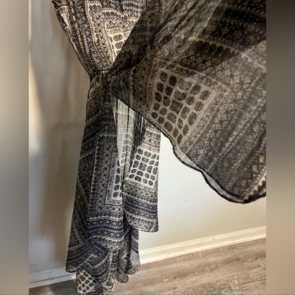 COPY - Anthropologie Eva Franco sheer elastic waist ruffled scoop neck dress si… - Picture 9 of 14
